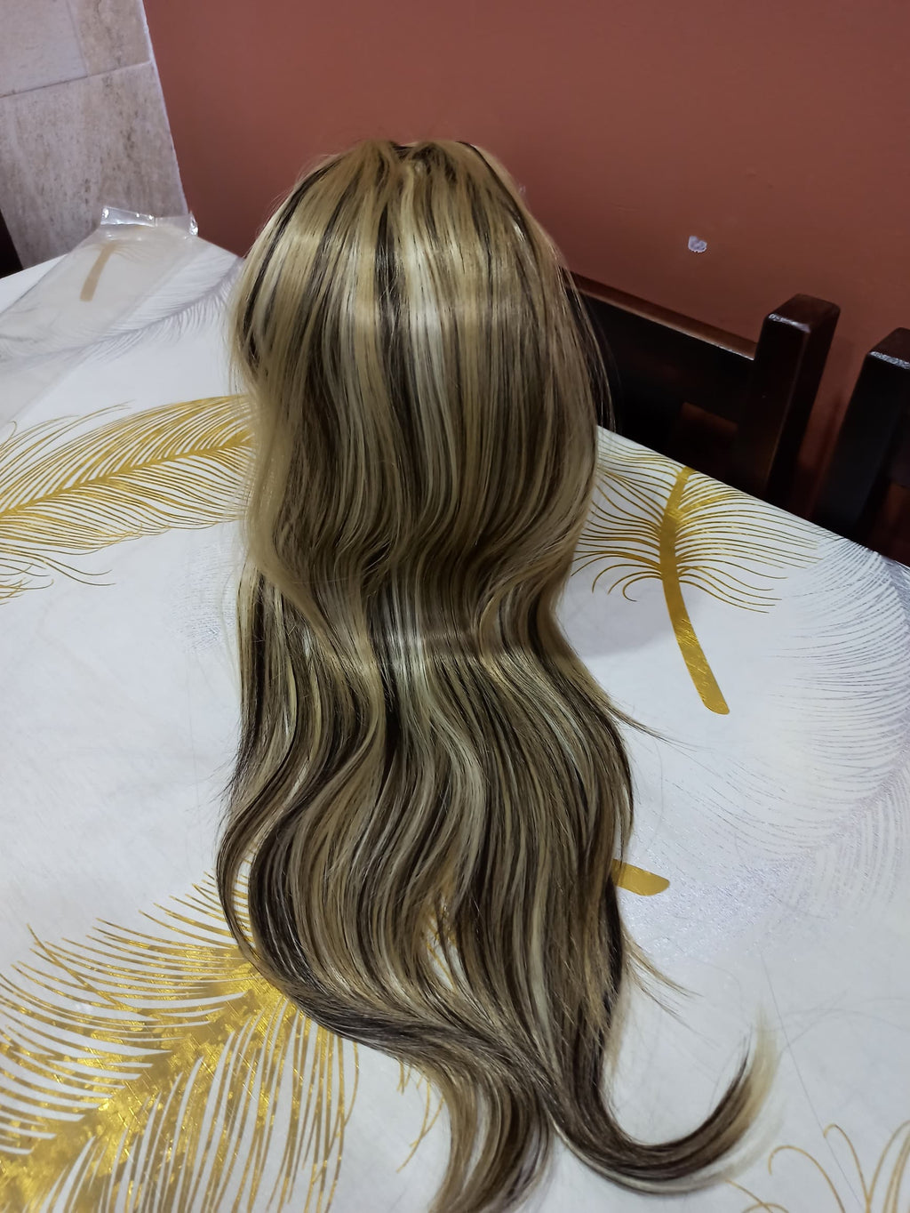 extention chatain avec meche platine