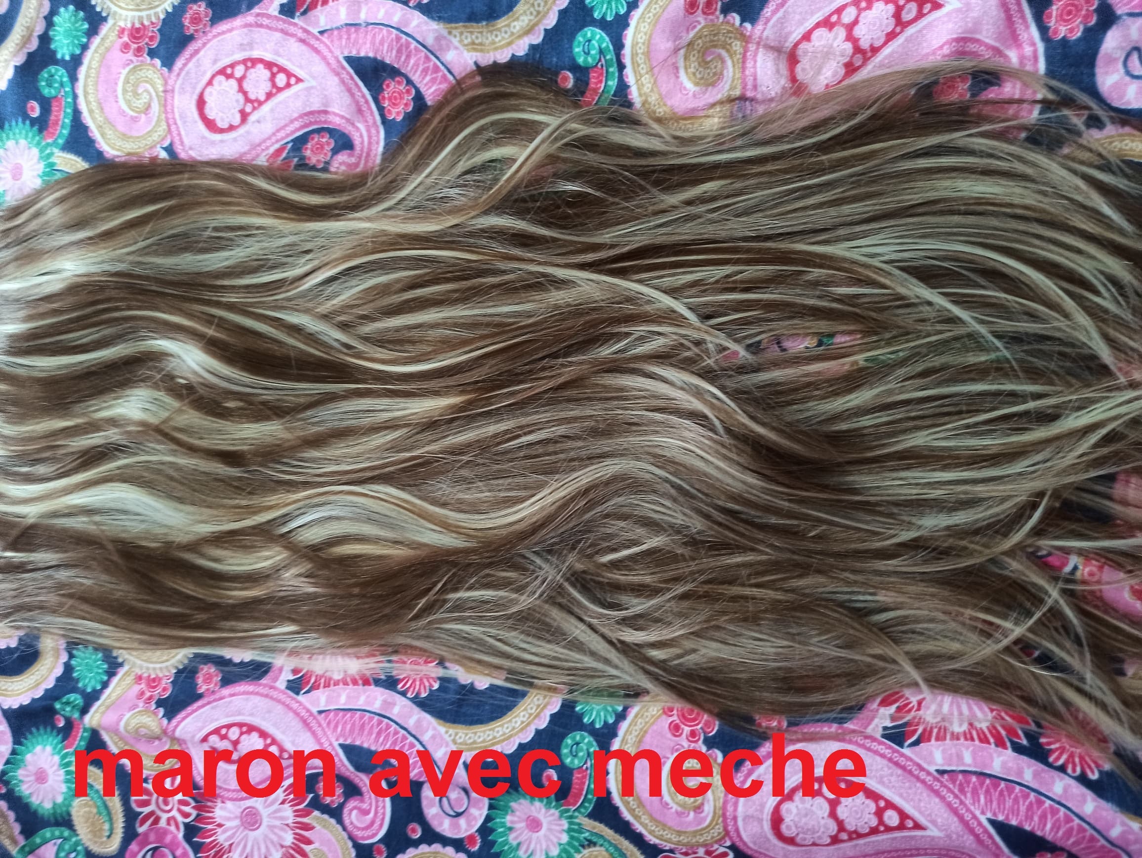 extention maron avec meche