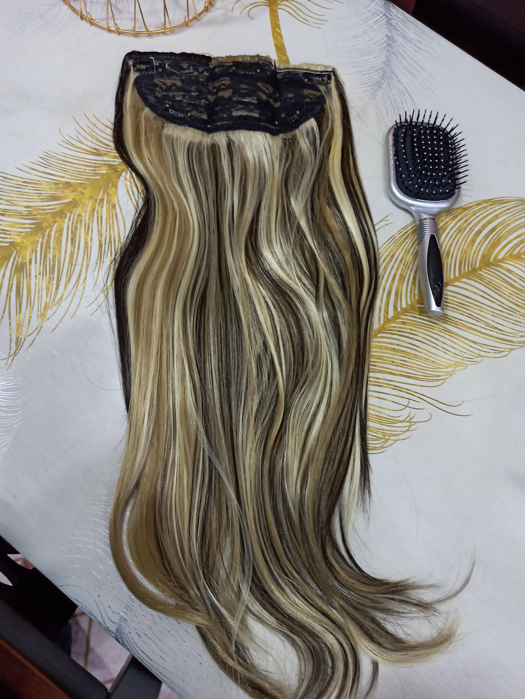 extention chatain avec meche platine