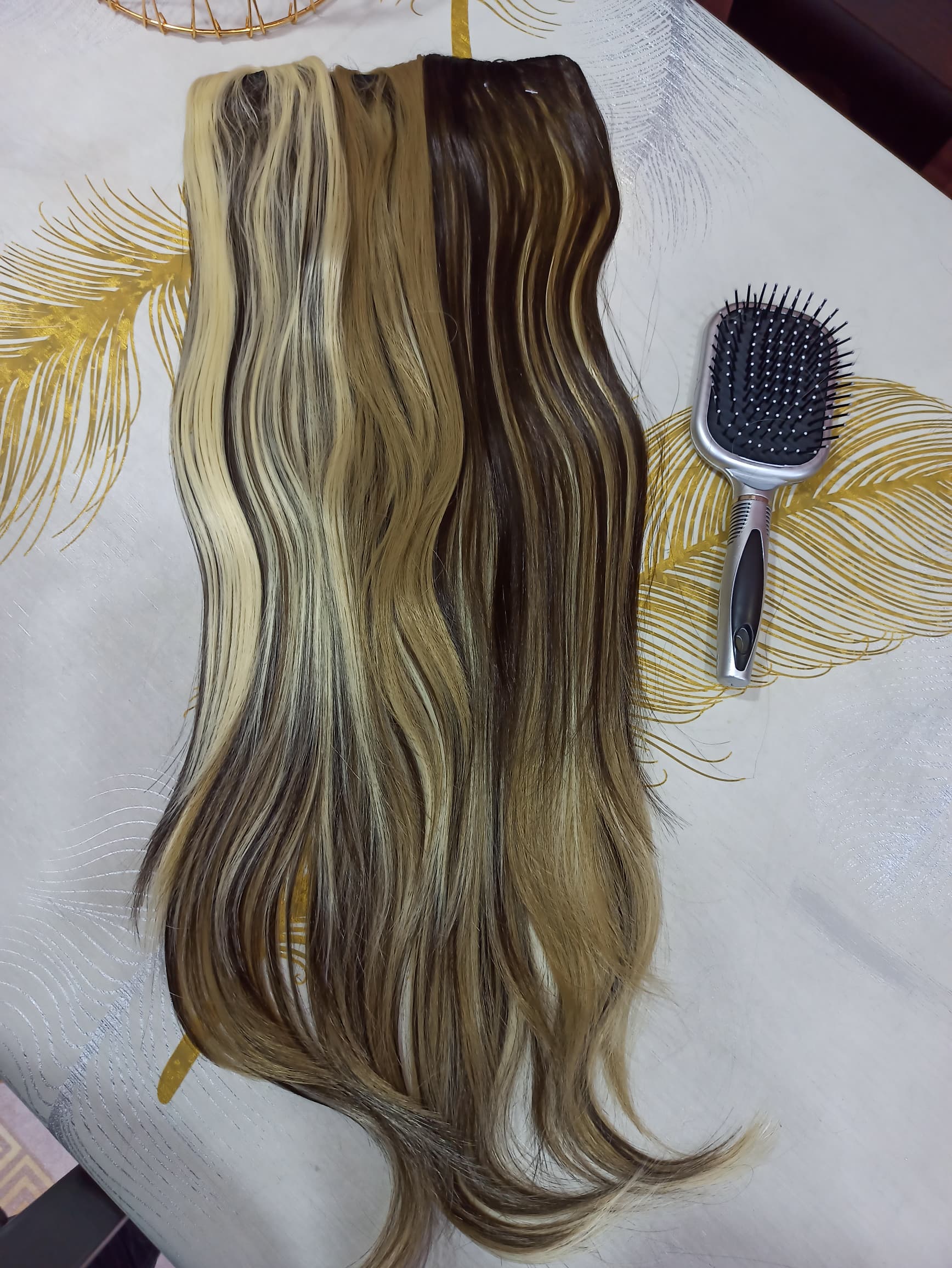 extention chatain avec meche platine